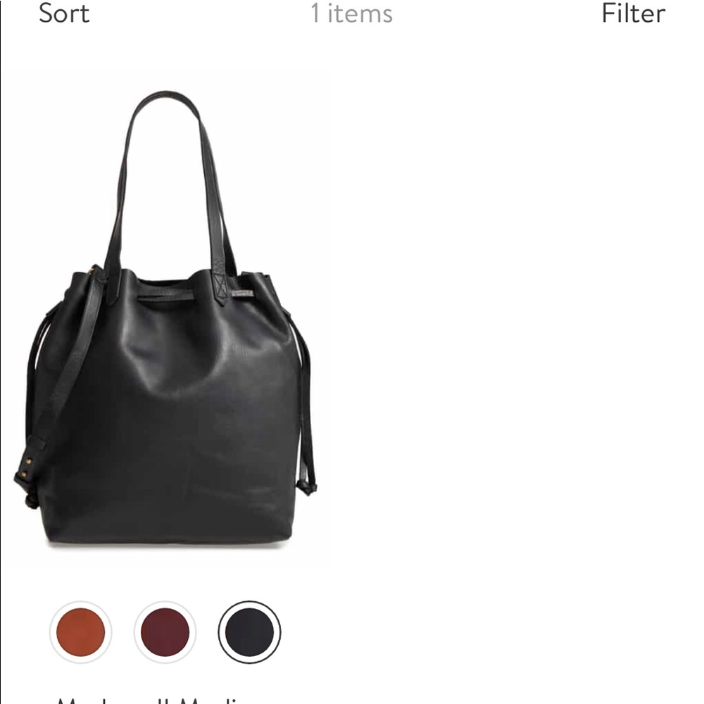 Madwell medium bucket bag NWT